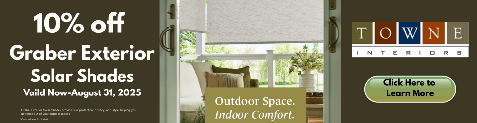 10% off Graber Exterior Solar Shades
